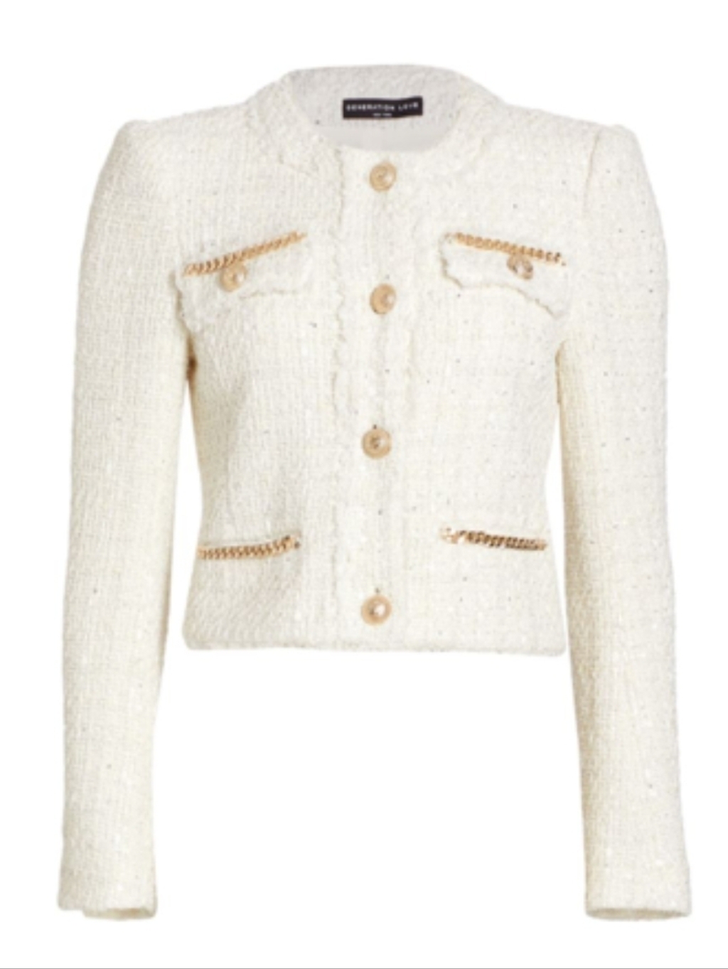 Generation Love Kristen Tweed Jacket Ivory